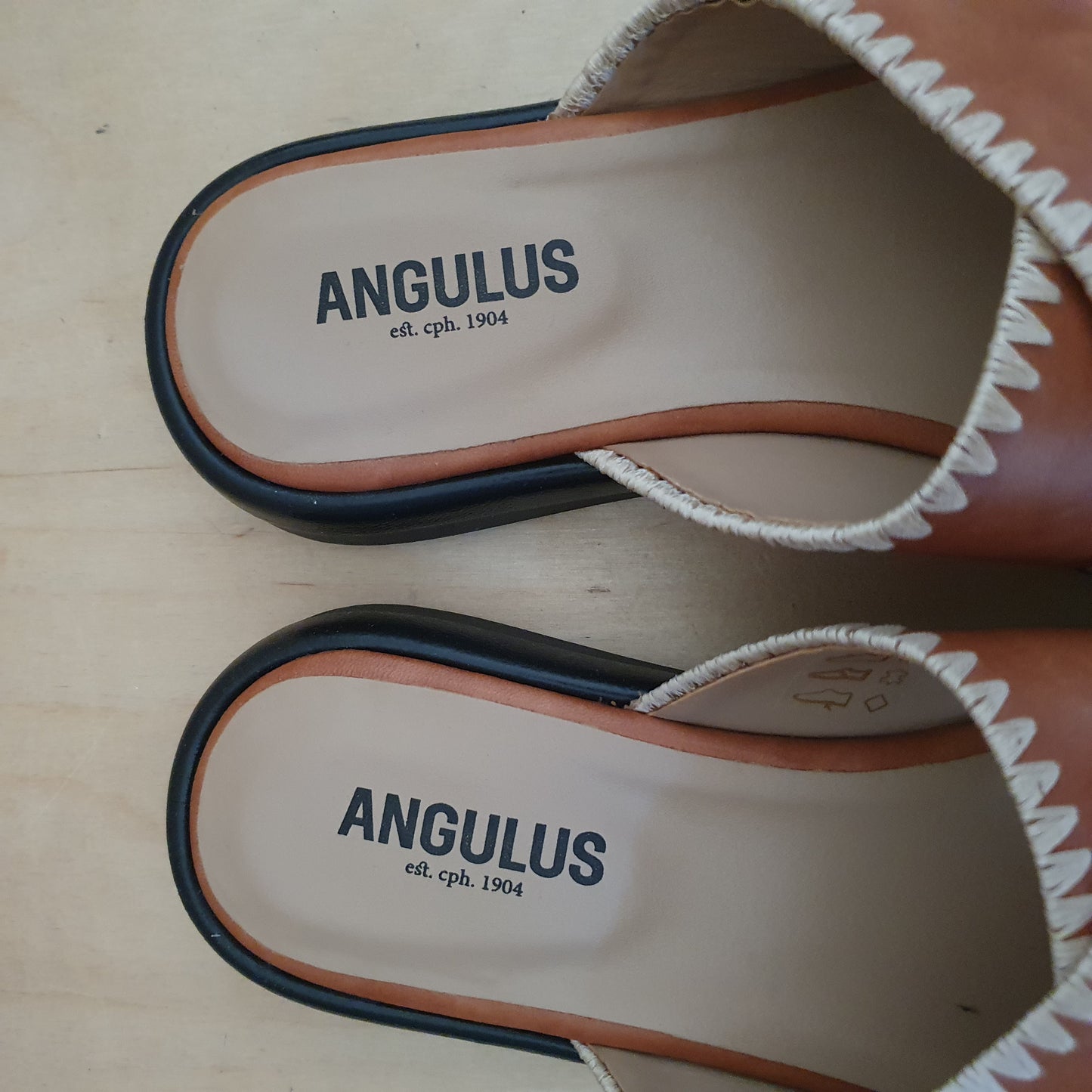 ANGULUS - instap sandaal, cognac