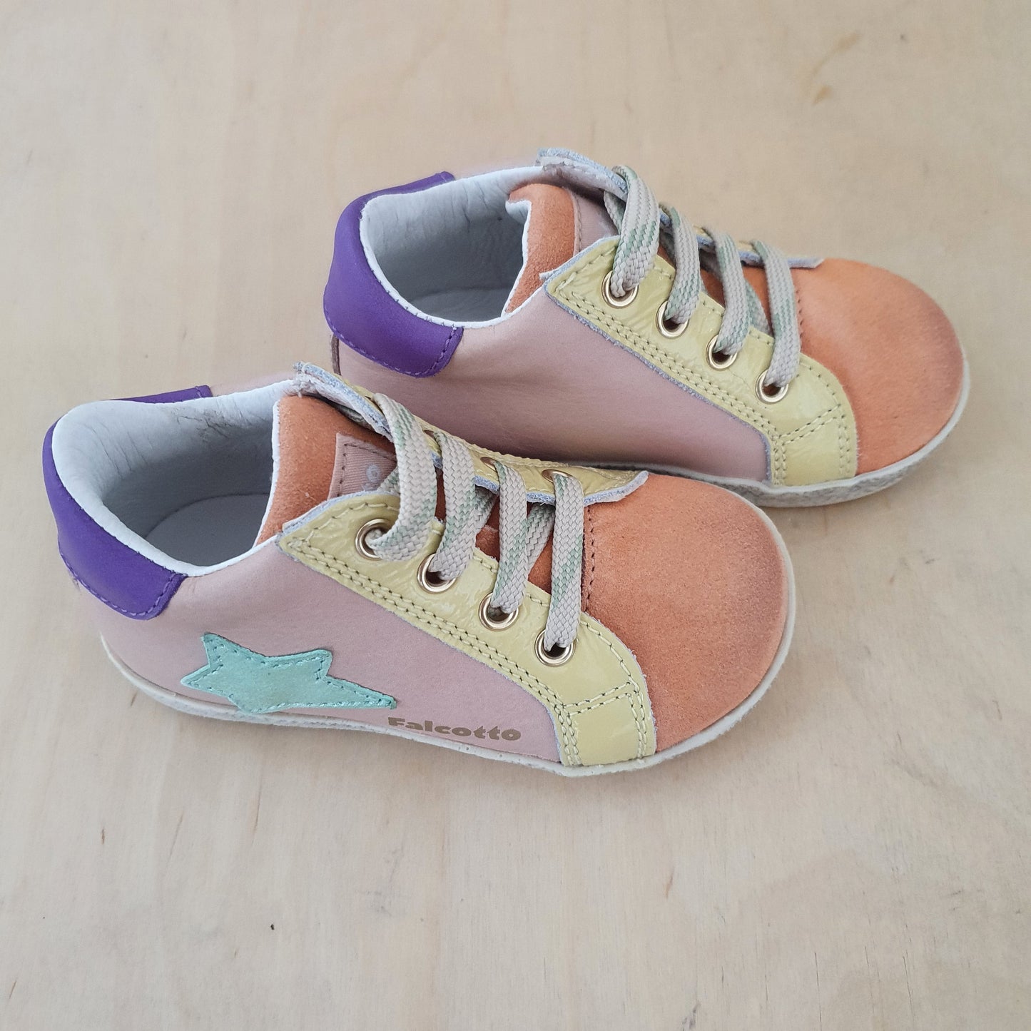FALCOTTO - stapsneaker alnoite - salmon cipria purple