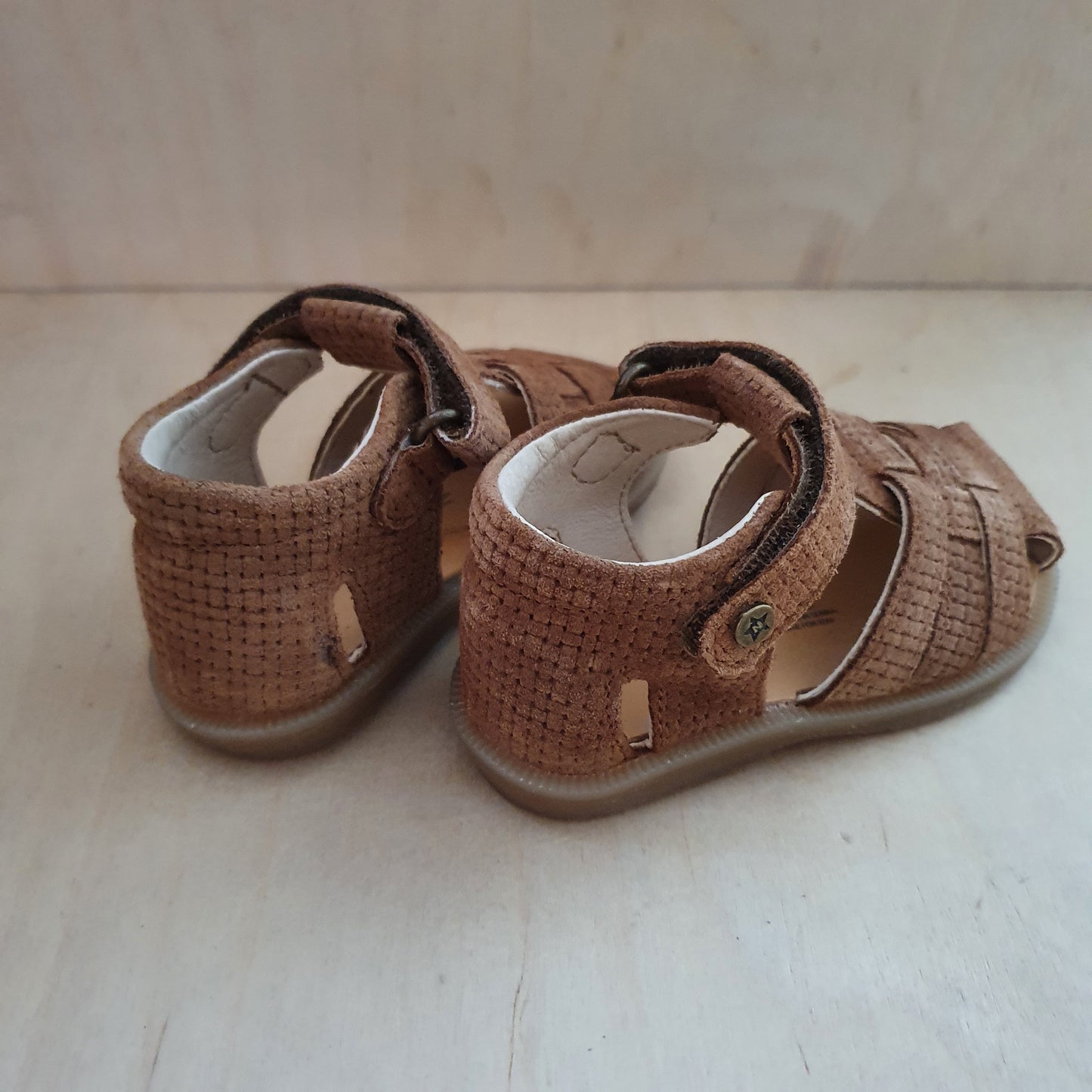 NATURINO - stapsandaal zaffiro - woven brown
