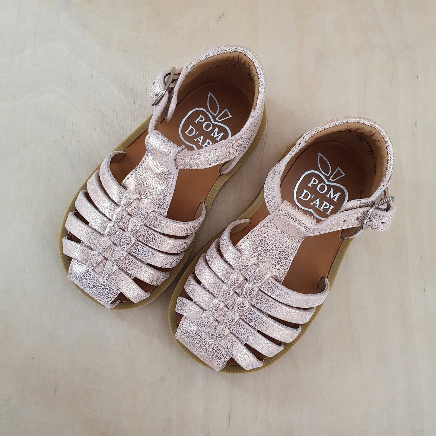 stapsandaal poppy pitti - stampy metal nude