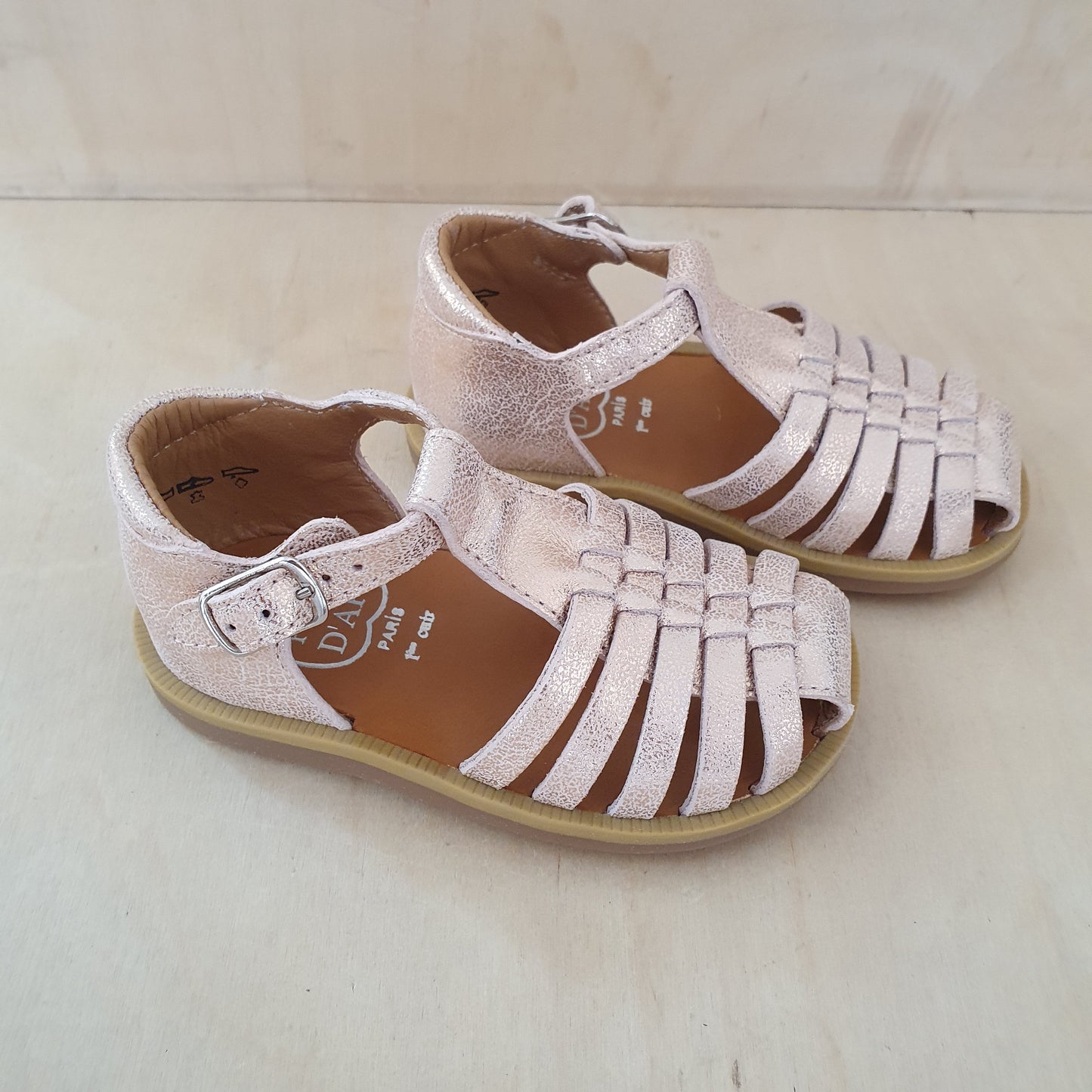 stapsandaal poppy pitti - stampy metal nude