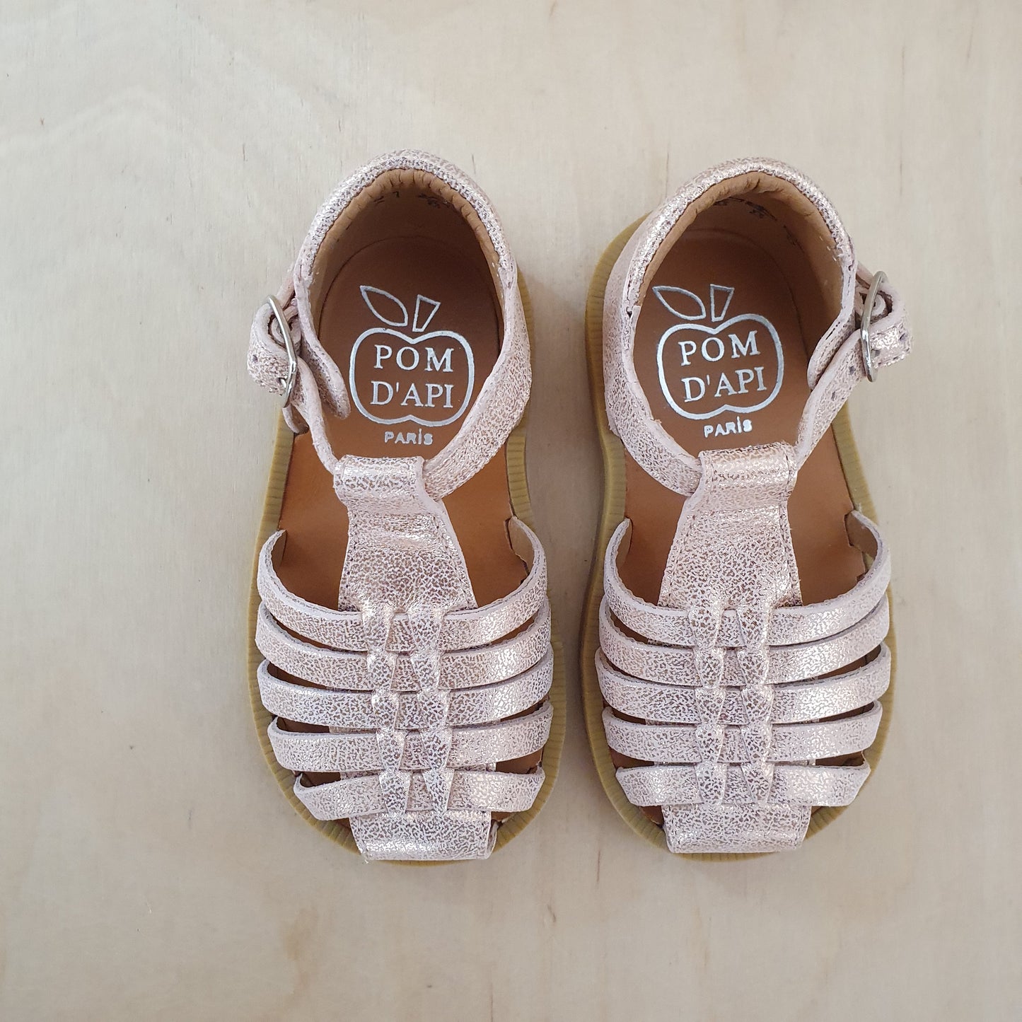 stapsandaal poppy pitti - stampy metal nude