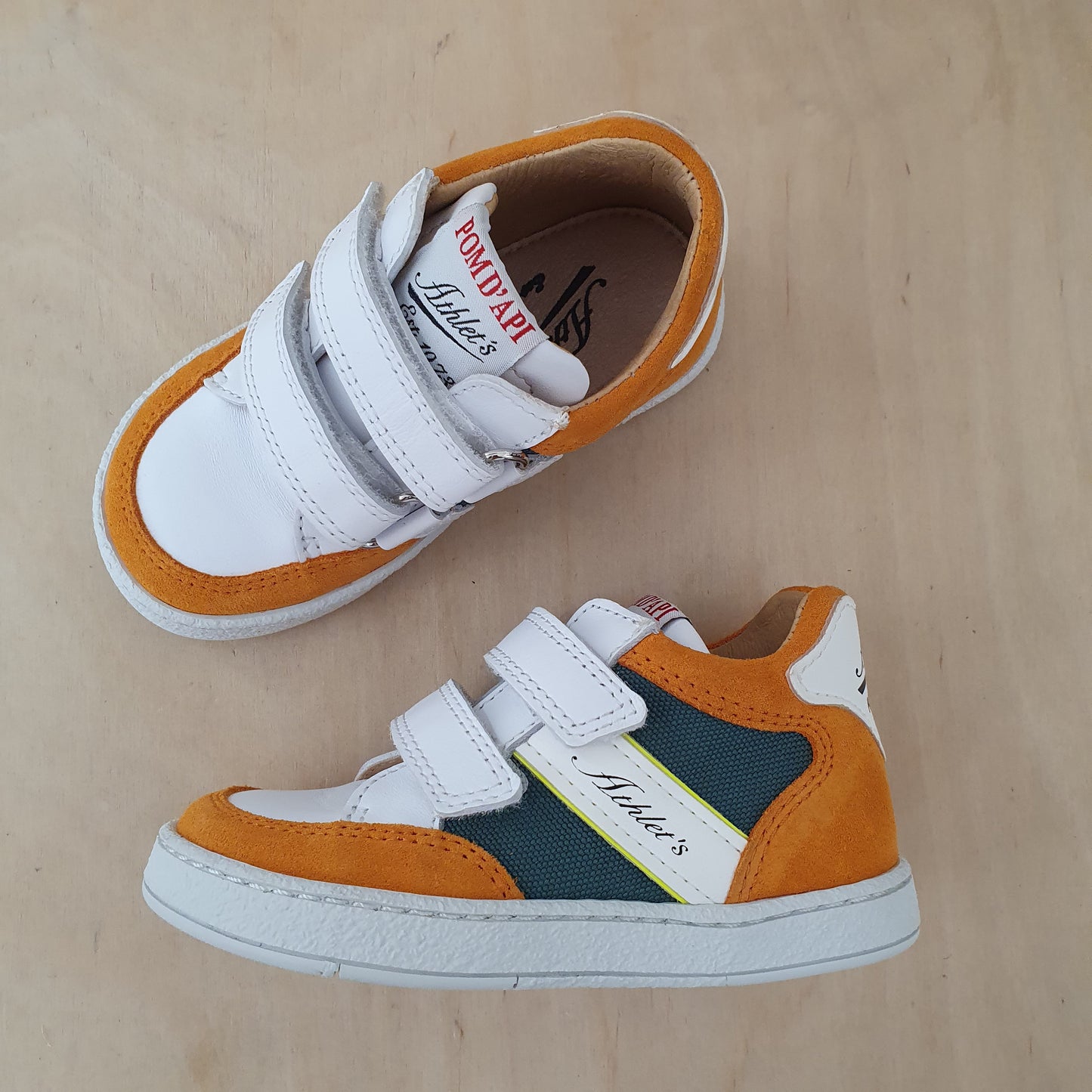 POM D'API - sneaker mousse easy racing - forest jaune