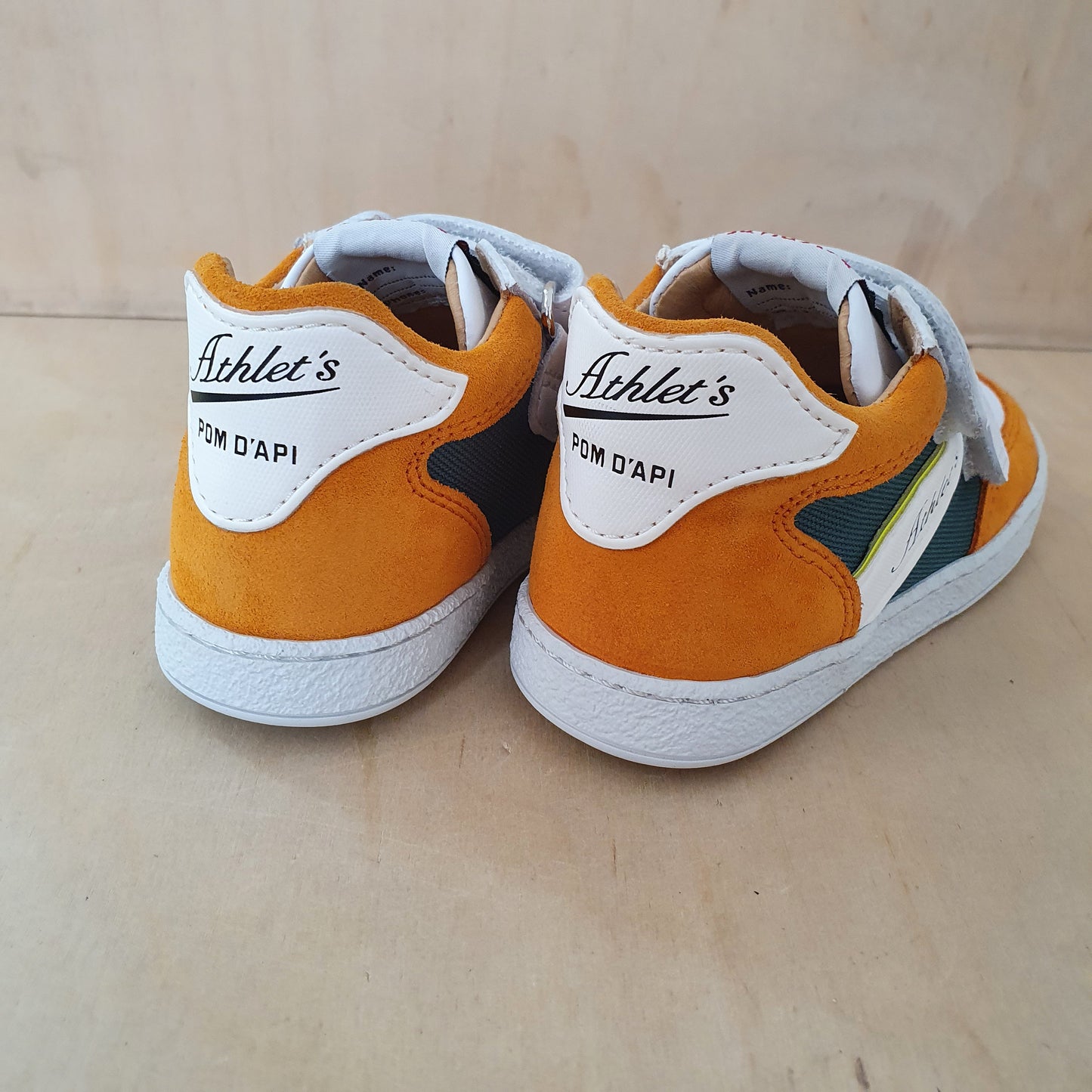 POM D'API - sneaker mousse easy racing - forest jaune