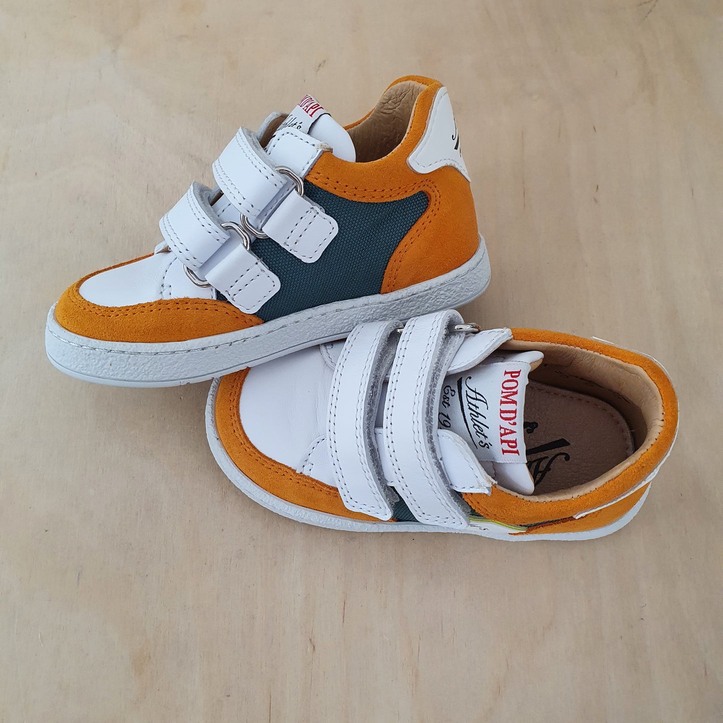 POM D'API - sneaker mousse easy racing - forest jaune