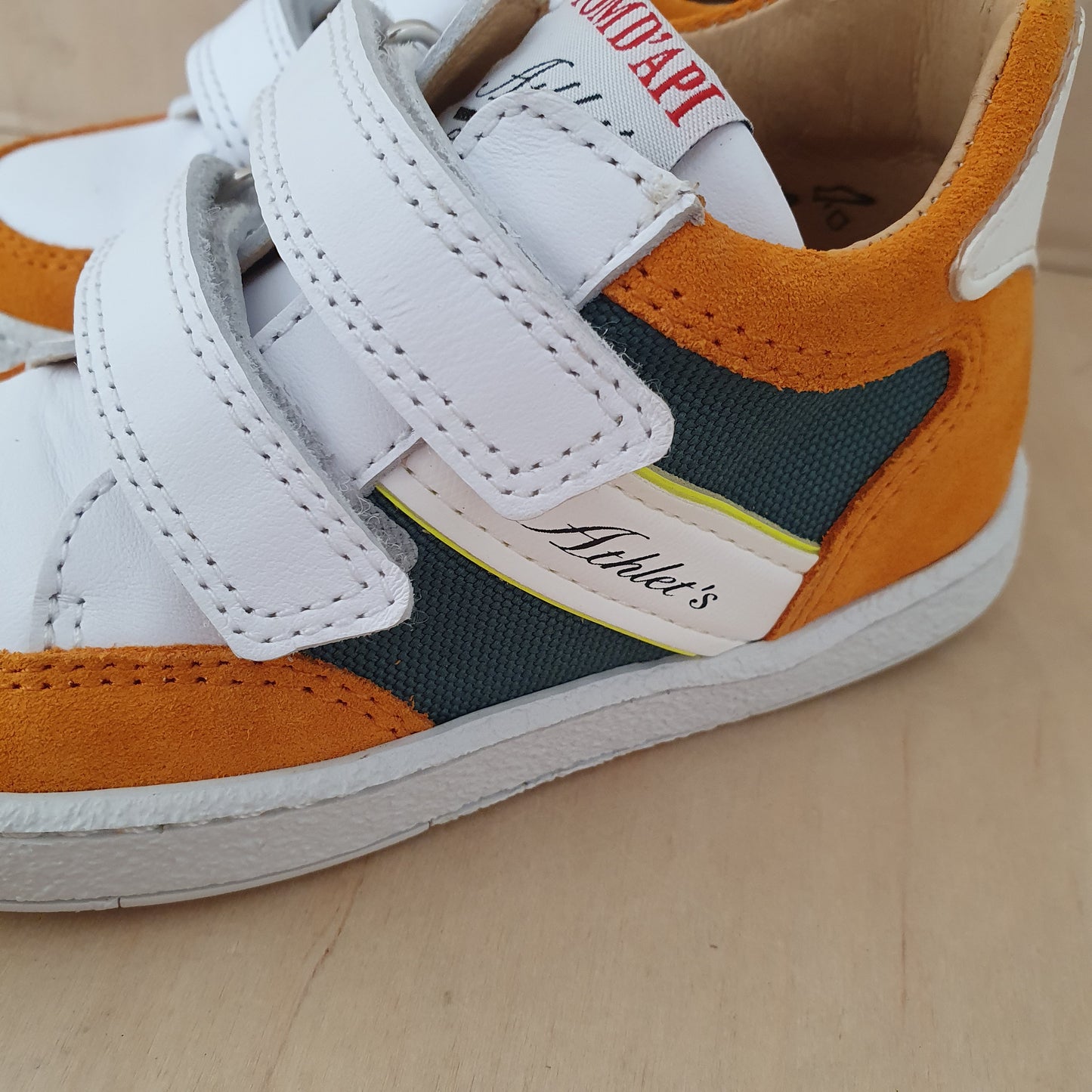 POM D'API - sneaker mousse easy racing - forest jaune