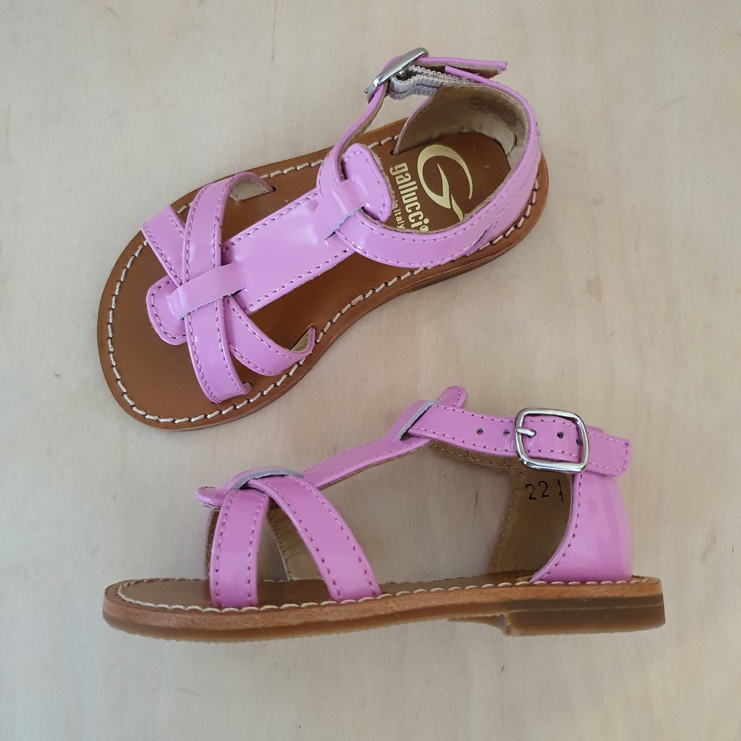 GALLUCCI - stapsandaal fuxia
