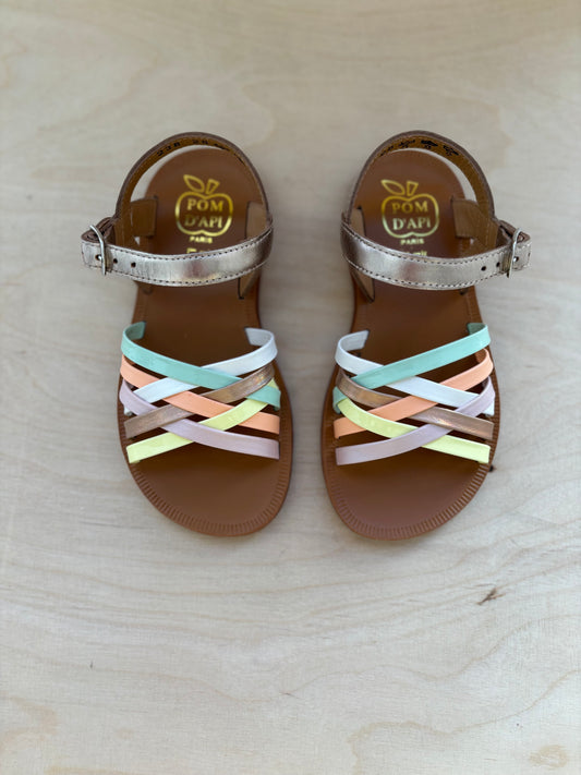 Pom d'api sandaal multi pastel