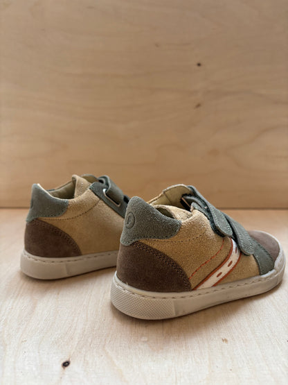 Falcotto eerste stap sneakertje sand-light brown-olive