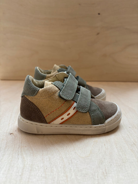 Falcotto eerste stap sneakertje sand-light brown-olive
