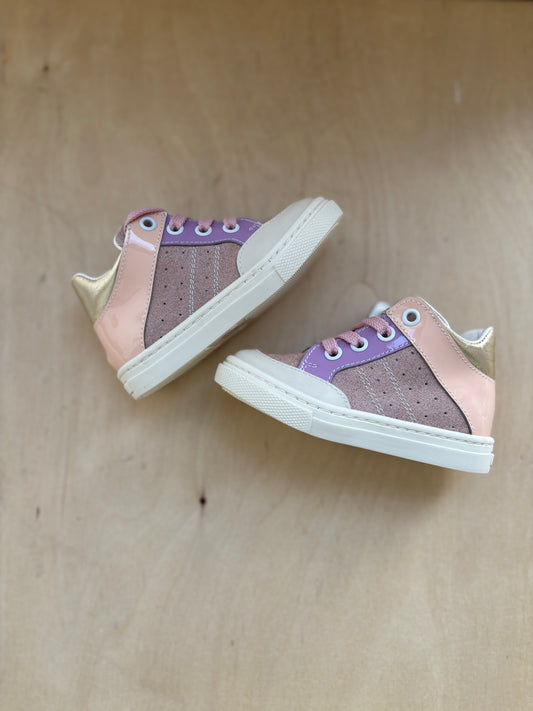 Rondinella eerste sneaker lila oranje