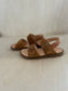 sandaal lou - luteus bruin suede