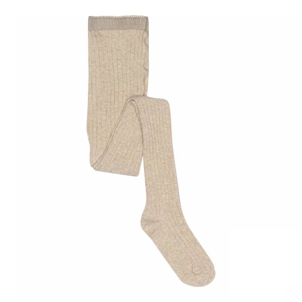 MP Denmark cotton rib tights beige melange