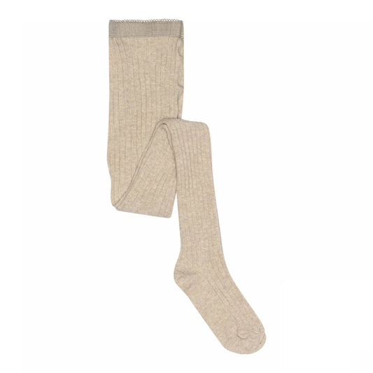 MP Denmark cotton rib tights beige melange