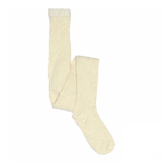 MP Denmark cotton rib tights creme melange