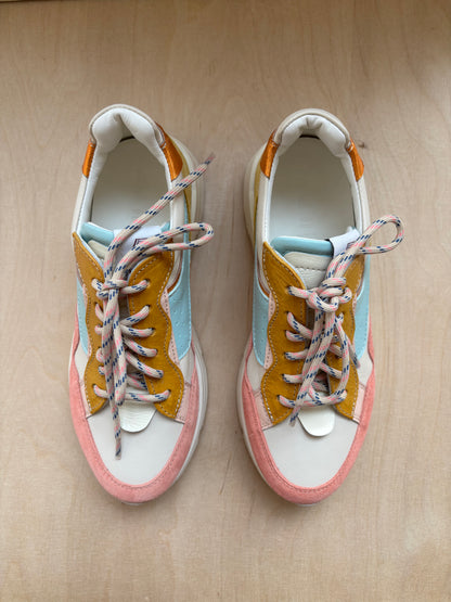 Ocra runner roze blauw (laatste 36)