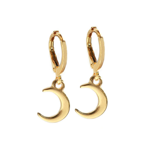 Gouden oorbellen maantjes