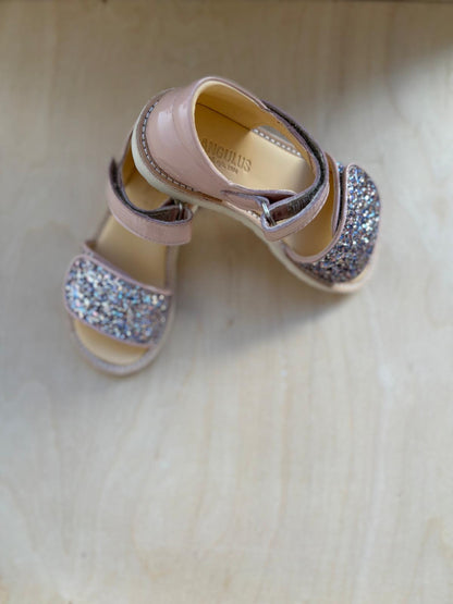 Angulus sandaal roze multi glitter