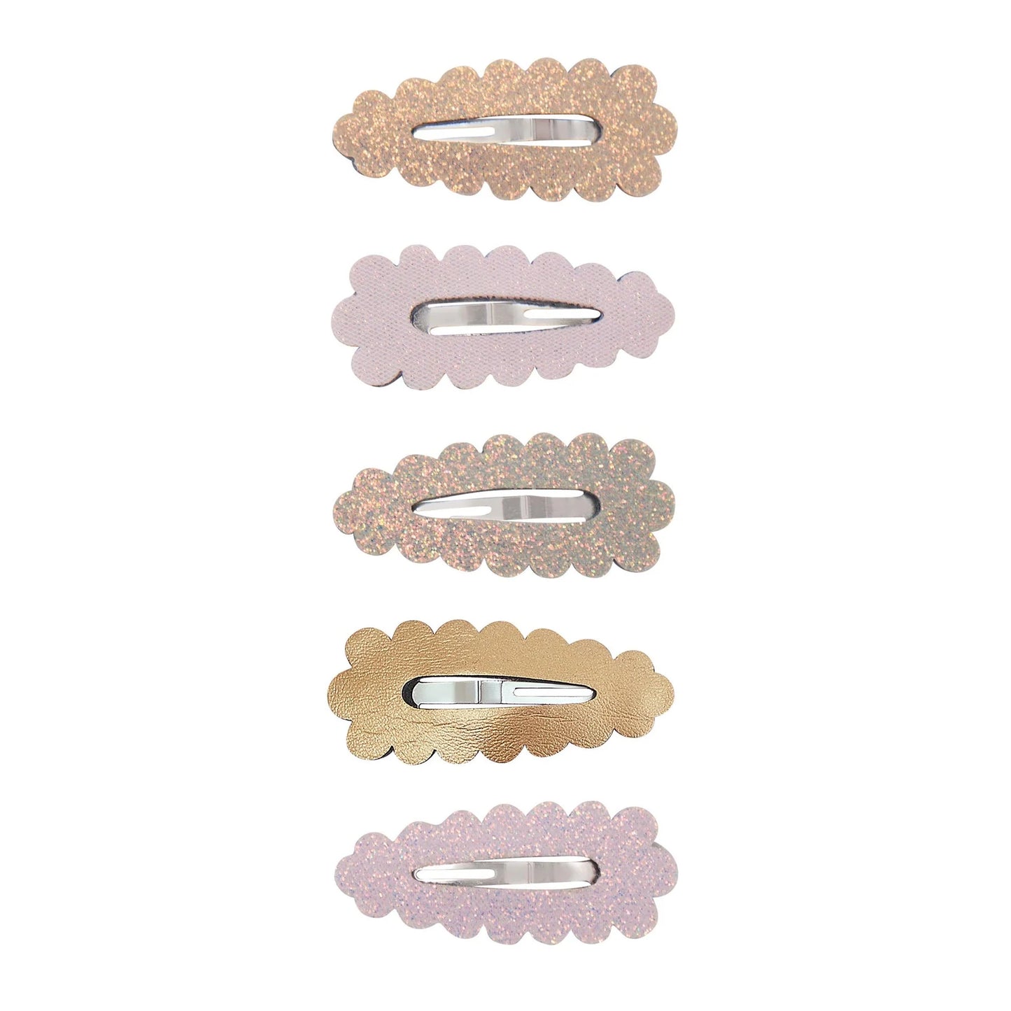 Dreamwish scalloped mini hair clips