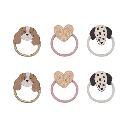 Puppy love mini hair ties
