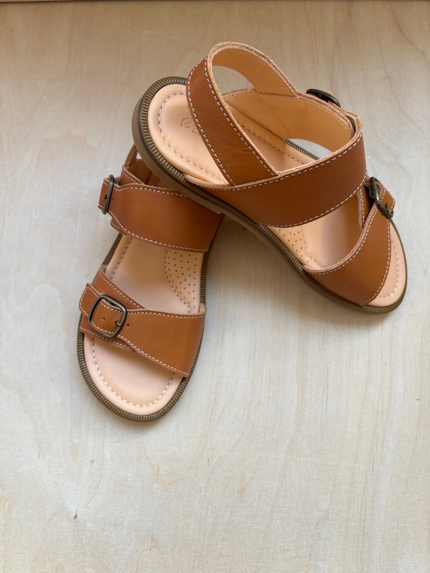 Ocra Sandaal Lou bruin leder