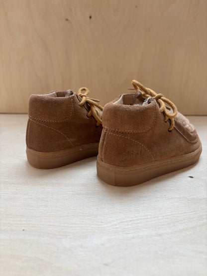 Veterschoentje suede teddy - sand