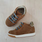 FALCOTTO - stapsneaker adam - suede brown/stone