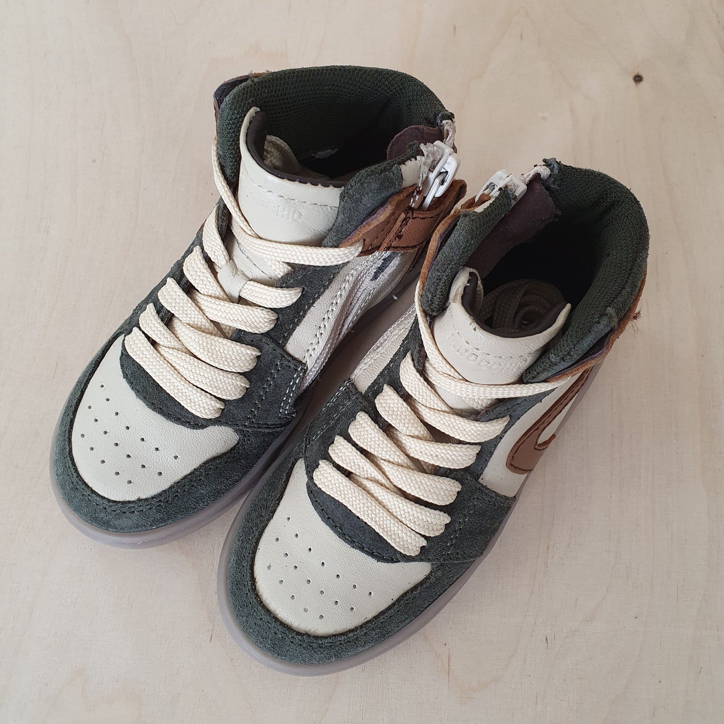 HIP - sneaker - groen / bruin