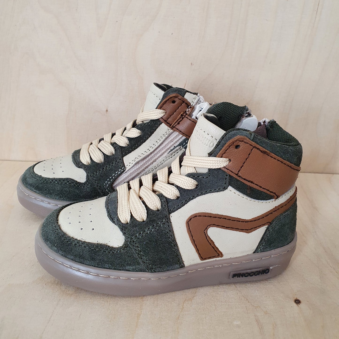 HIP - sneaker - groen / bruin