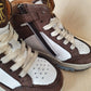 HIP - sneaker - donkerbruin/vintage wit