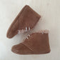 TRICATI - babyslofjes - bruin suede met wol