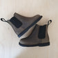 chelsea boot - groen gevet leder / zwarte zool