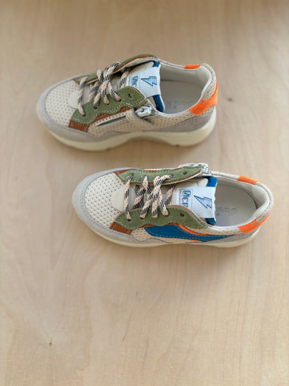Ocra runner blauw oranje