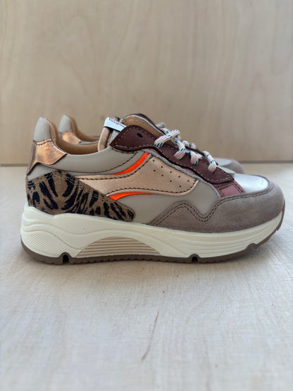 Ocra runner beige bruin leopard