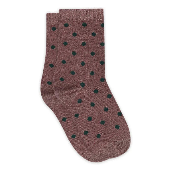 MP Denmark irma glitter socks rose taupe