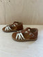 sandaal - poppy back, neptune - camel goud