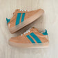 harry sneaker strepen - salmon green