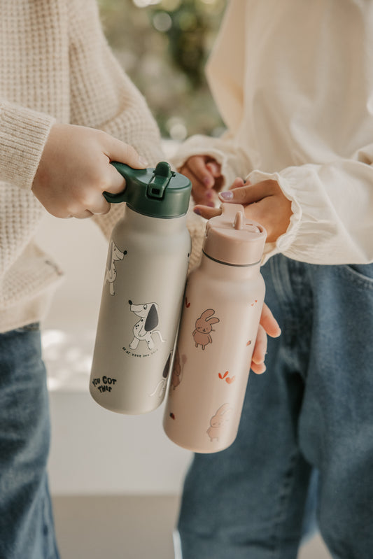 Liewood water bottle dakota dog / mist