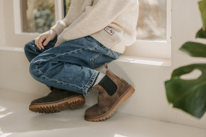 Chelsea boot - chunky - taupe brown
