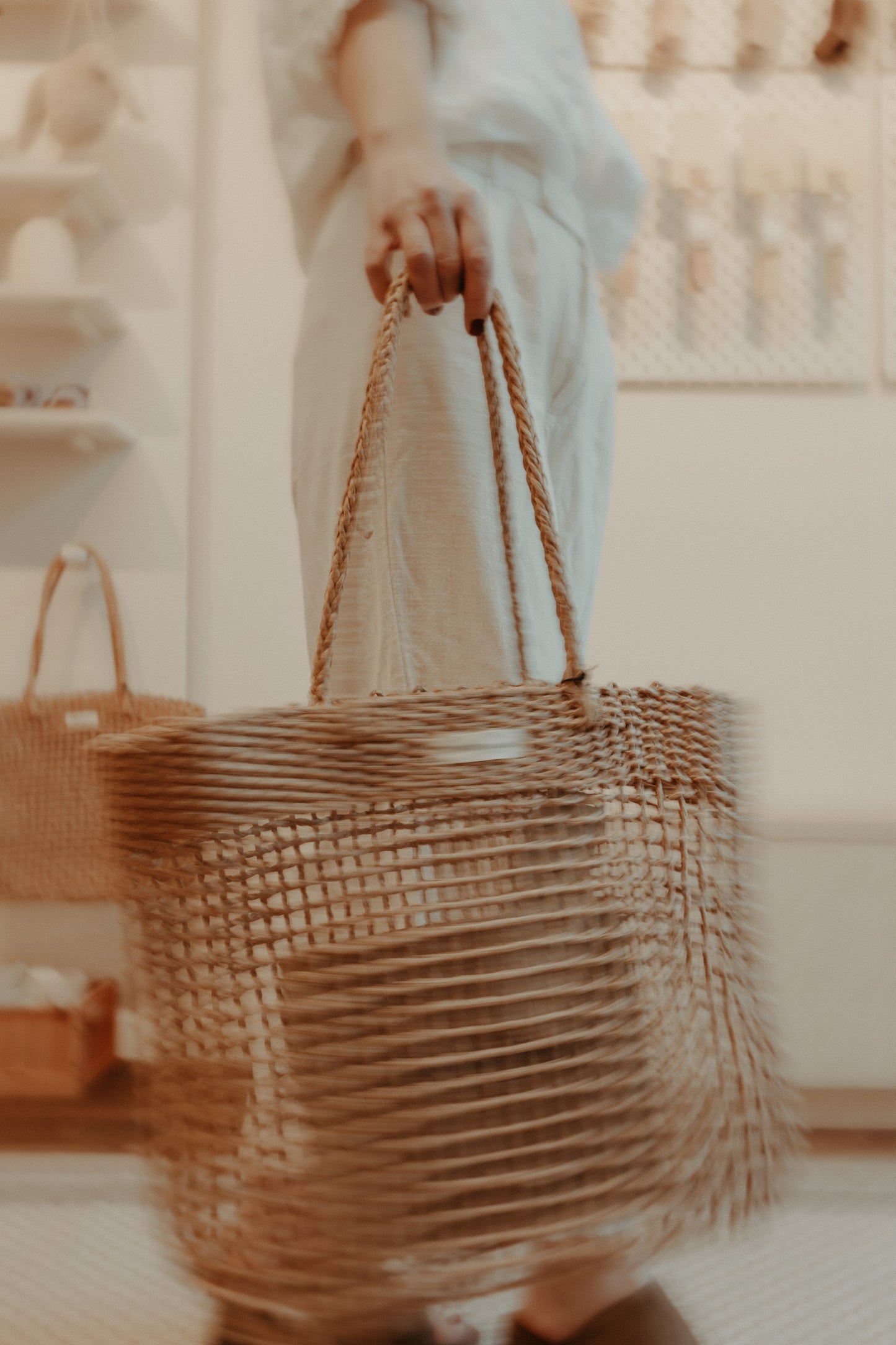 Monk & Anna straw bag