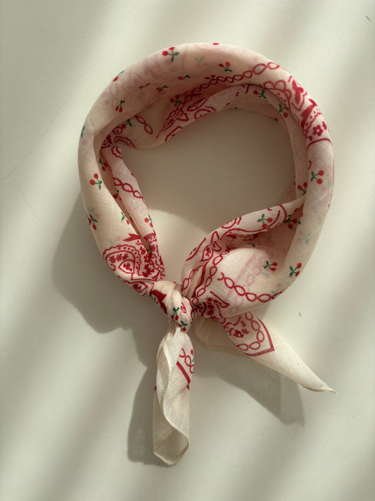 Sjaaltje rood kersjes