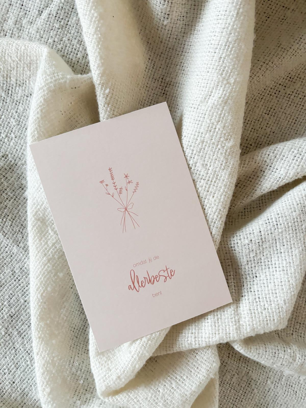 Wenskaart 'Allerbeste'