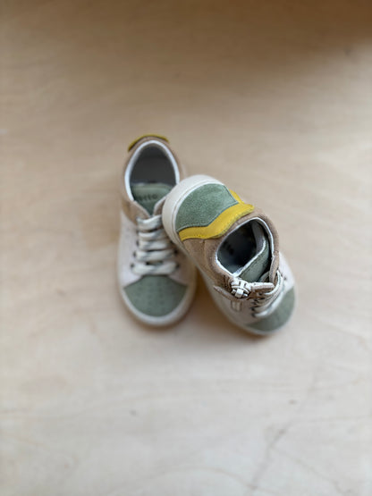 Falcotto sneaker leaf milk sand suede