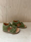 stapsandaal jules - velours groen