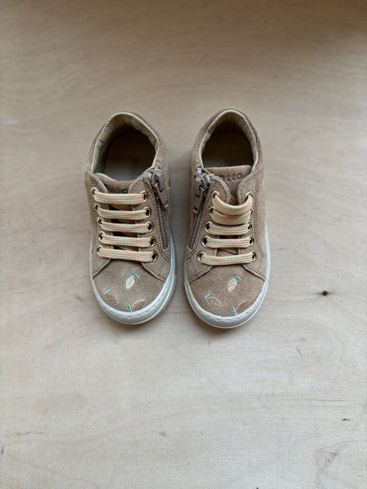 Falcotto suede lemon sand
