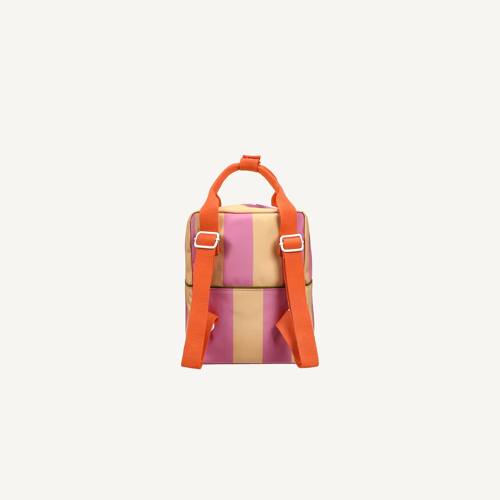 Sticky lemon backpack small stripes rosebay pink