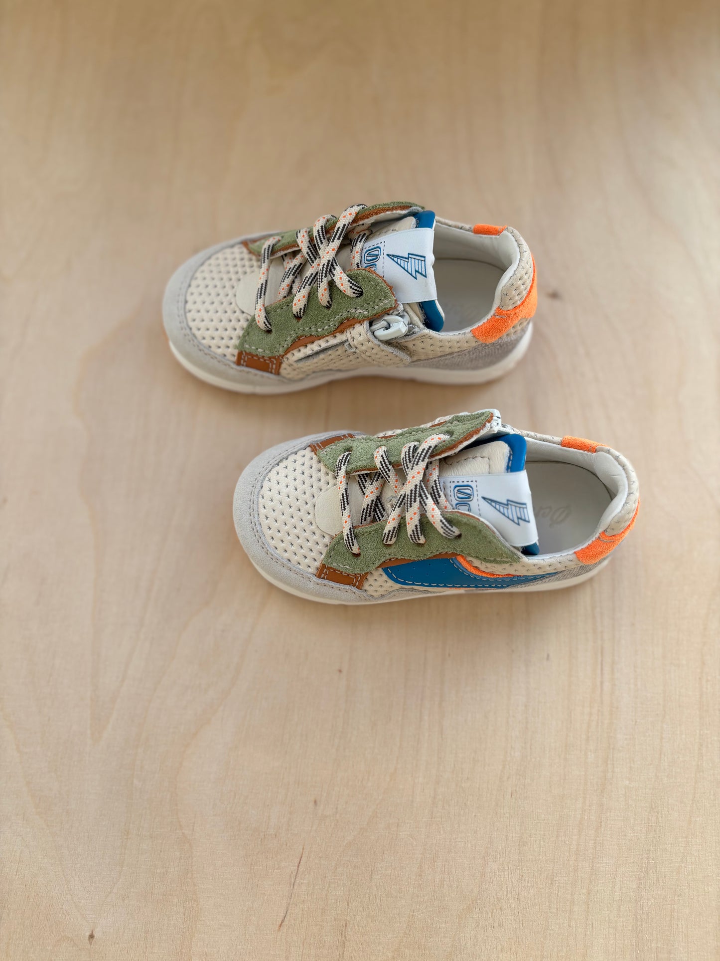 Ocra runner blauw oranje