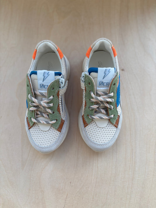 Ocra runner blauw oranje