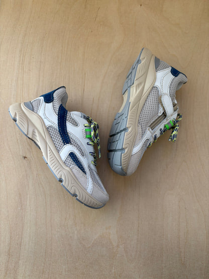Romagnoli runner blauw wit grijs