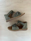 stapsandaal poppy easy - velours kaki